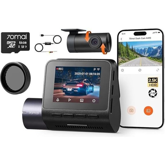 70mai A410 komplet prednje i stražnje kamere za automobil