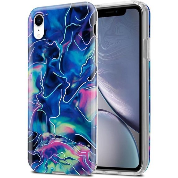 Cadorabo mramorna silikonska maskica za iPhone XR