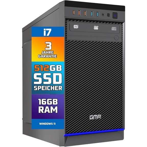 GMR Ultra i7 Uredsko računalo 16 GB RAM 512 GB SSD