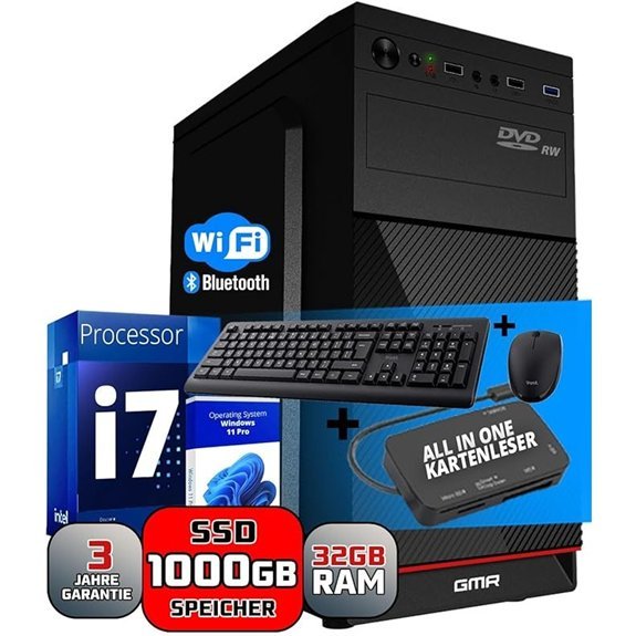 GMR Ultra i7 Poslovno uredsko računalo 32 GB RAM