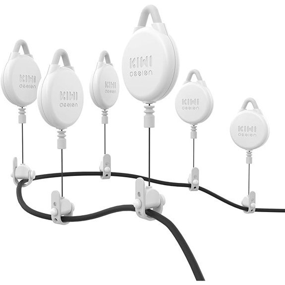 KIWI Design sustav za upravljanje VR kabelima (bijeli paket od 6 komada)