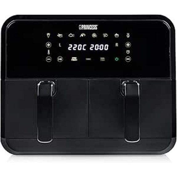 Princess dvokomorni vrući zračni friteza (2x4L 2400W)